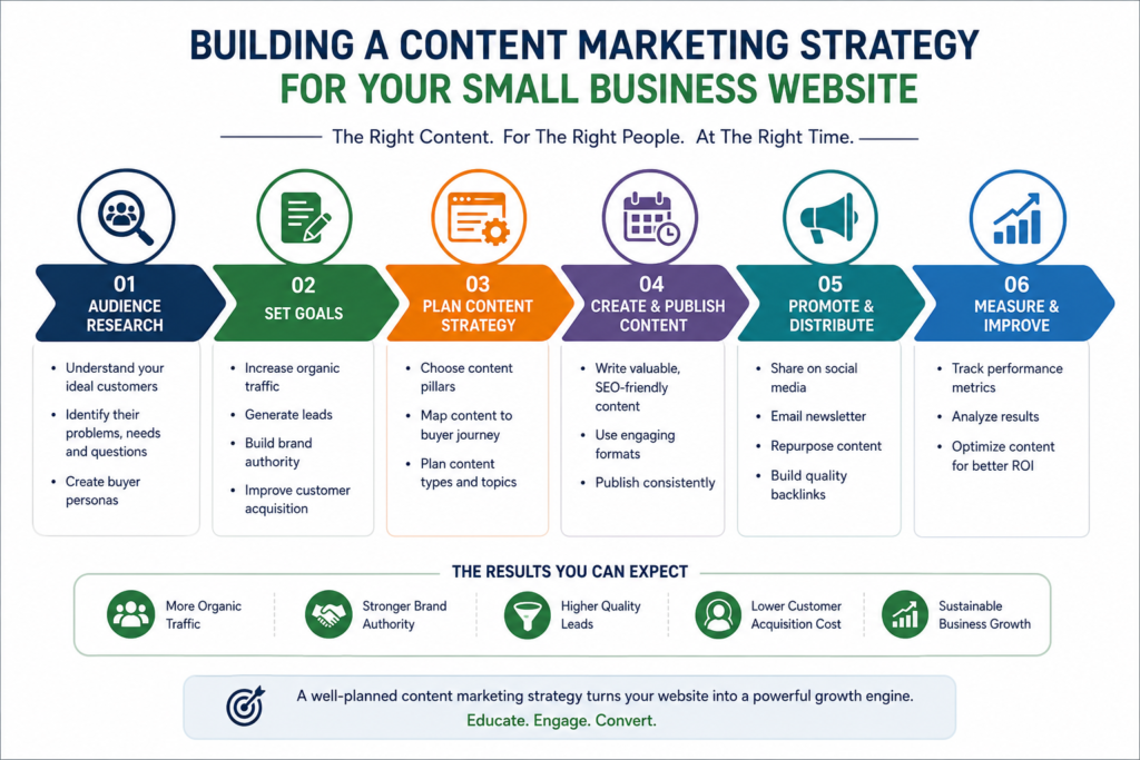 Building a Content Marketing Strategy for small business website